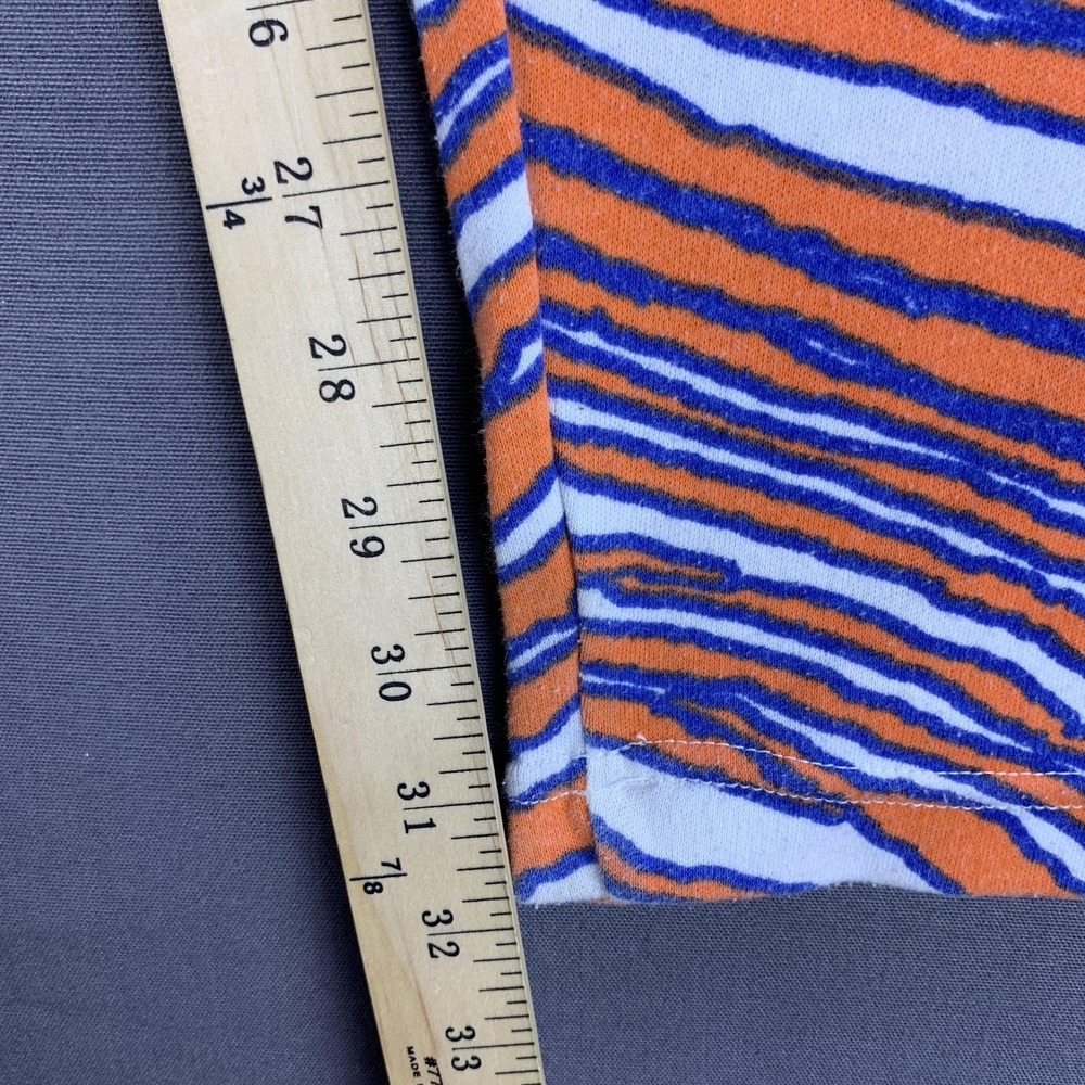 VTG Denver Broncos Pants Mens Large Orange Blue NFL Football Zubaz USA 32x32 - Picture 14 of 16